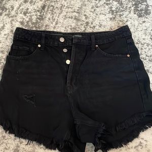 Wild fable size 10 cutoff black jean shorts